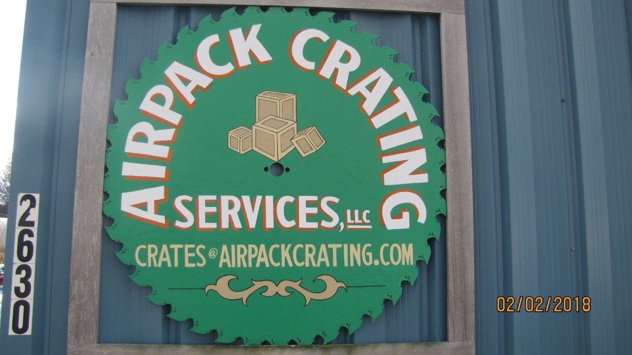 Airpack Crating Service Signage